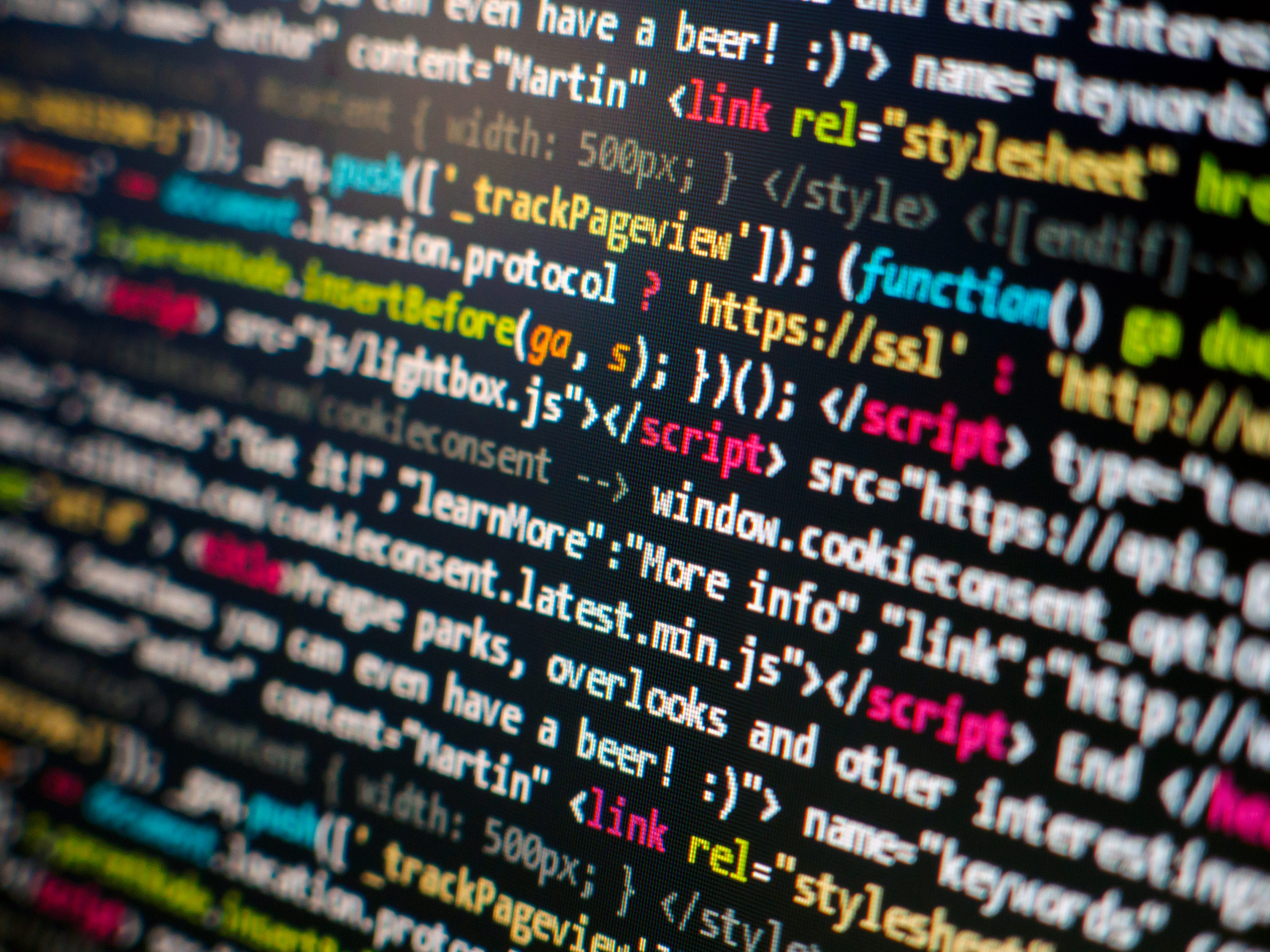 Exemple de code HTML et JavaScript pour un article technique sur le web